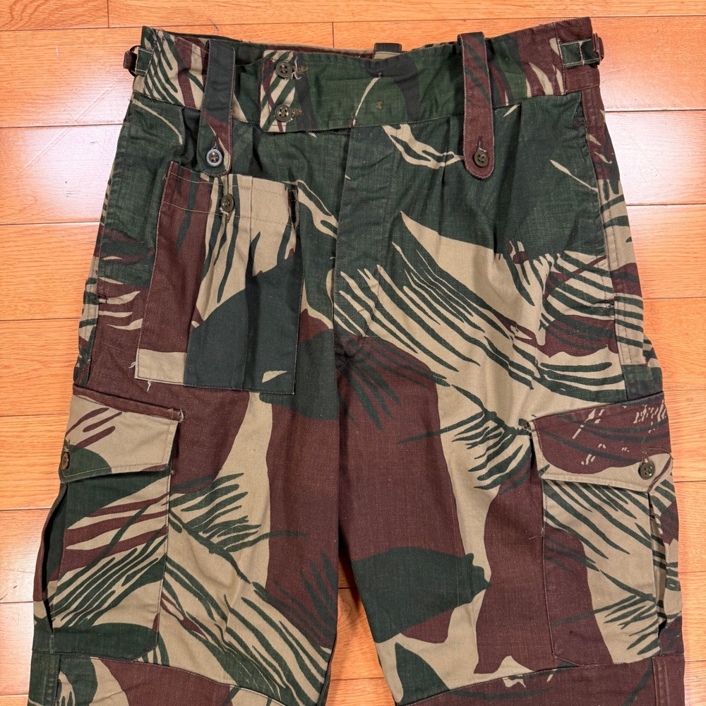 Rhodesian Brushstroke Camo Cargo Pants Mens 31x29 Military Tactical Trousers VTG - Picture 2 of 8